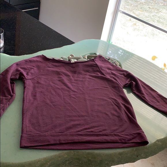 Next Level Apparel Sweaters - Yoga sport Next Level scoop neck deep purple top